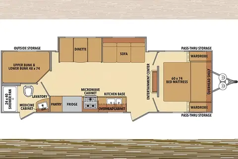 SHASTA Dual-Entry Bunkhouse with Private Master, Solar, and TWO A/C units!