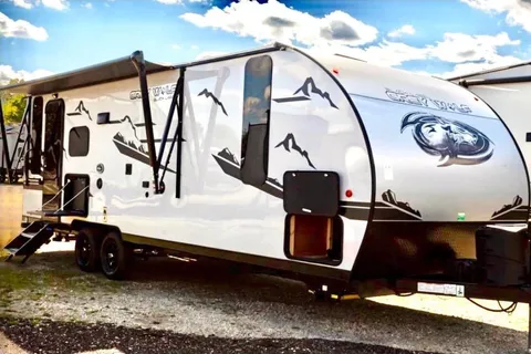 “Monique” - New 2022 Forest River Grey Wolf 23 MKBL Black Label