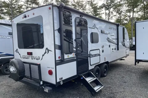 “Monique” - New 2022 Forest River Grey Wolf 23 MKBL Black Label
