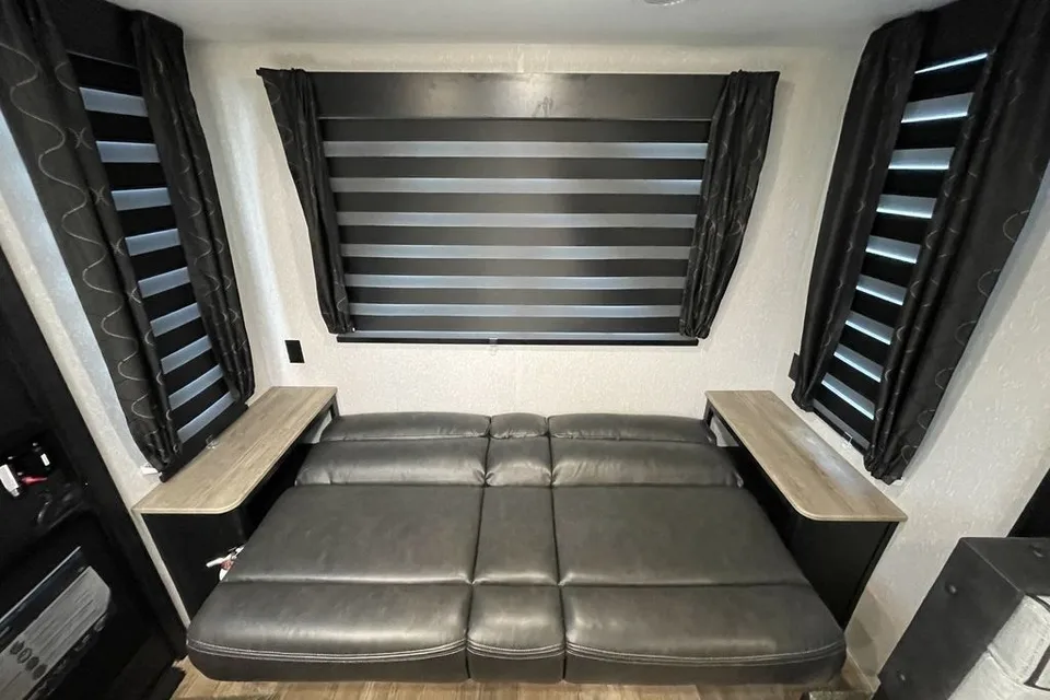 “Monique” - New 2022 Forest River Grey Wolf 23 MKBL Black Label