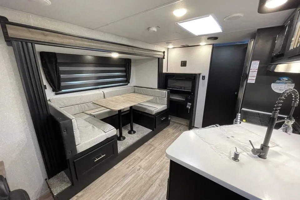 “Monique” - New 2022 Forest River Grey Wolf 23 MKBL Black Label
