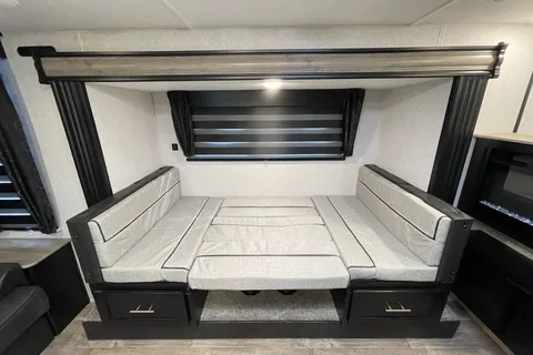 “Monique” - New 2022 Forest River Grey Wolf 23 MKBL Black Label