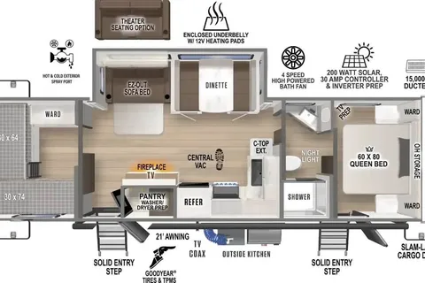 Forest River grand surveyor legend 296QBLE Travel Trailer
