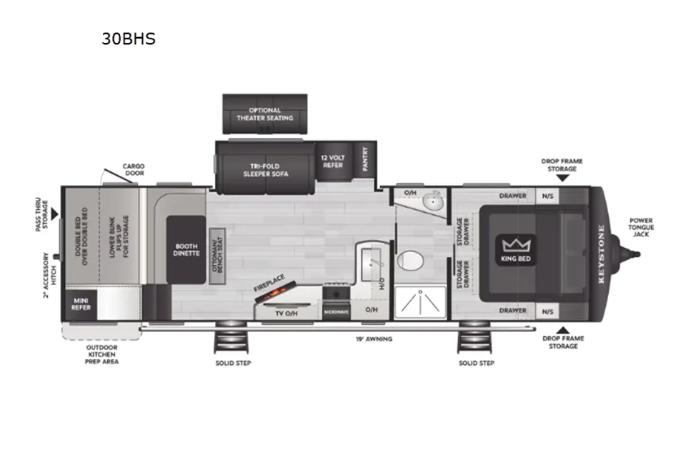 2025 Keystone Cougar/King Bed+Double bunks/ Delivery