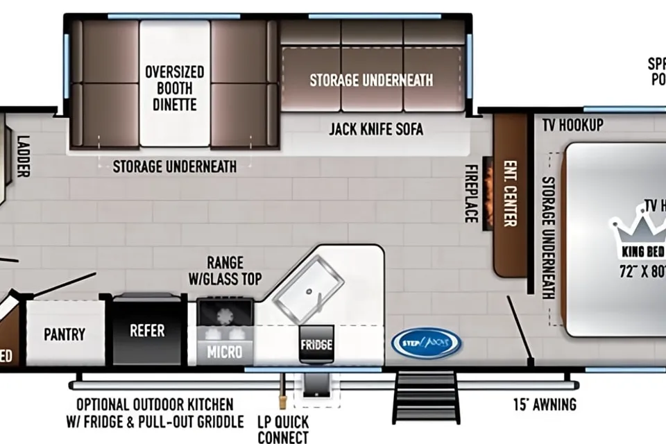 [13] Stress Free RVs - 2022 XL - Della Terra - Bunkhouse