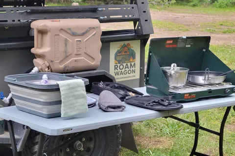 The Roam Wagon - Overland Trailer w/ 4 Person Roof Top Tent