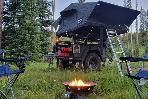 The Roam Wagon - Overland Trailer w/ 4 Person Roof Top Tent