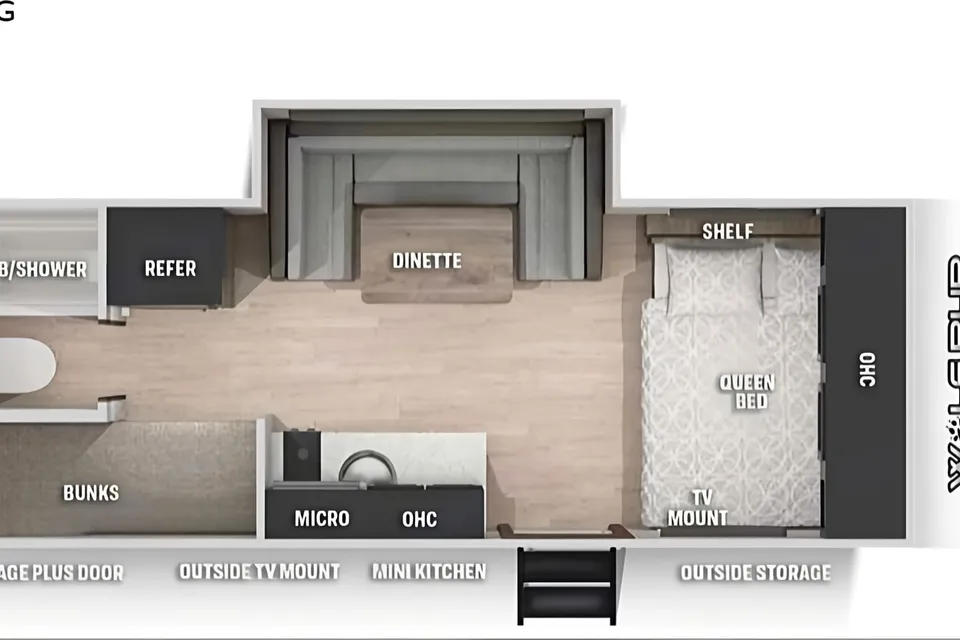 Clean and Cozy Cherokee Wolf Pup Travel Trailer