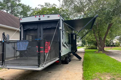 Adventure ready family friendly toy hauler