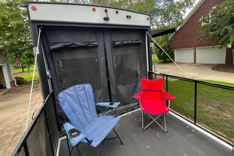 Adventure ready family friendly toy hauler