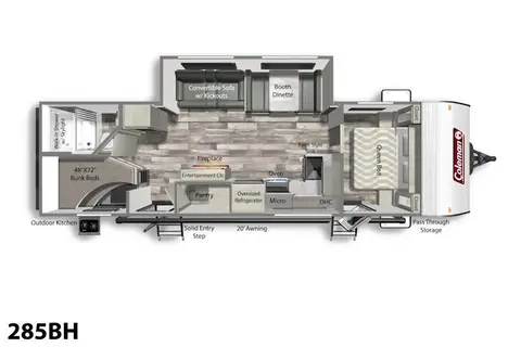 Rv Rentals Way of Life's Dutchmen Coleman Lantern 285BH Travel Trailer LC2