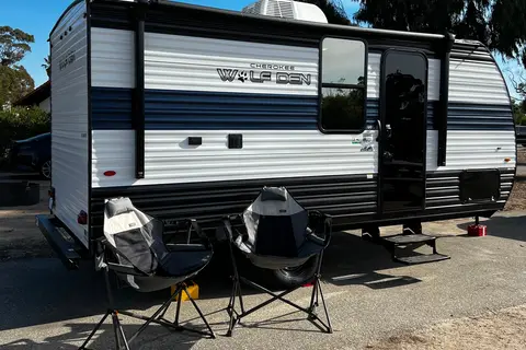 **Brand New**2024 Forest River Wolf Den Light Weight Travel Trailer