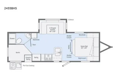 Fireside's Winnebago Minnie Winnie 28' 2455BHS Bunkhouse