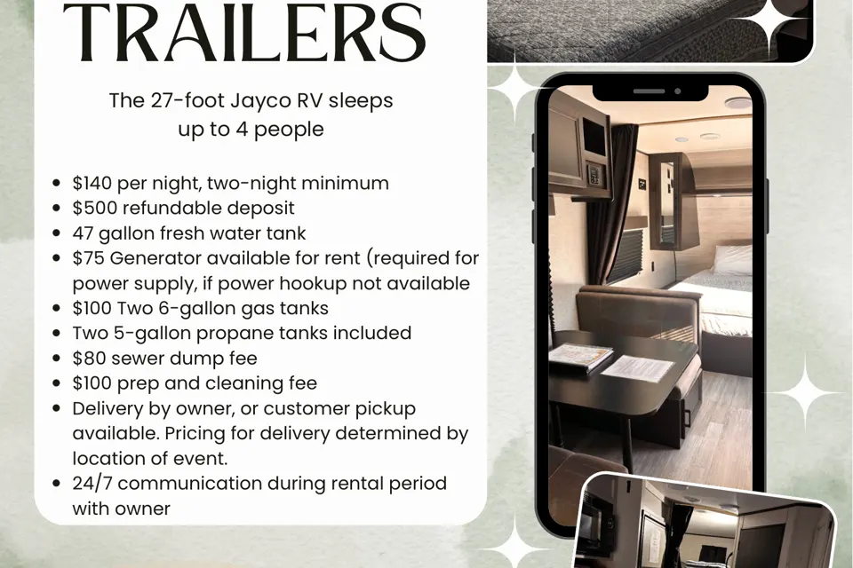 Foothill Rentals, Jayco 224BH Travel Trailer