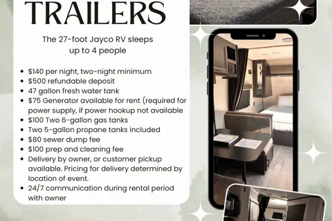 Foothill Rentals, Jayco 224BH Travel Trailer