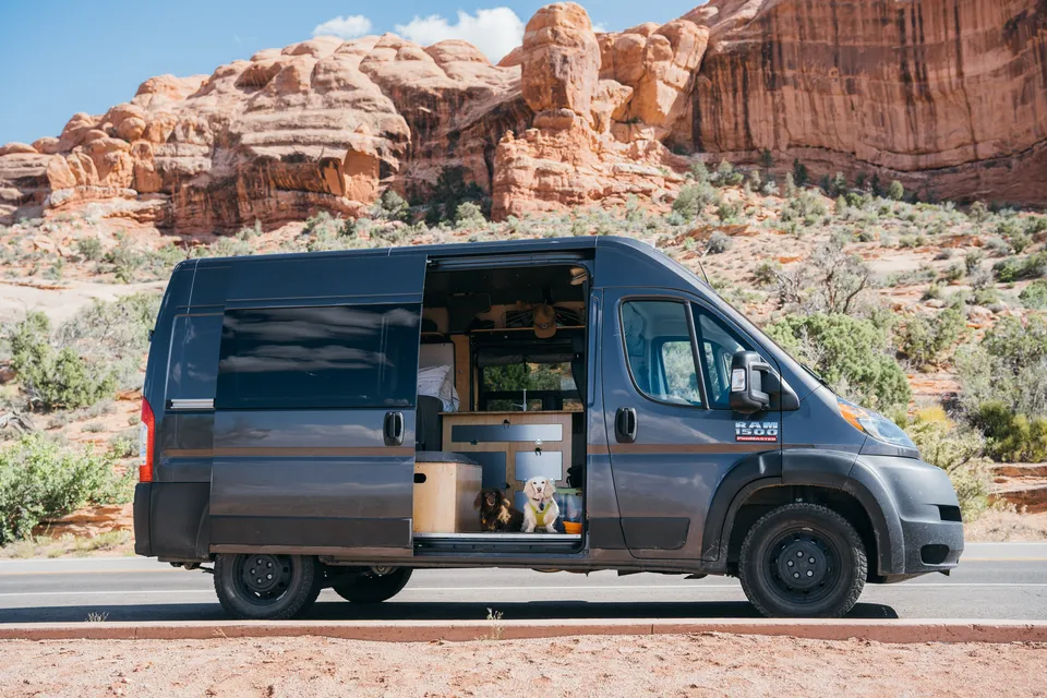 The Happy Glamper, Converted Promaster Camper Van #vanlife