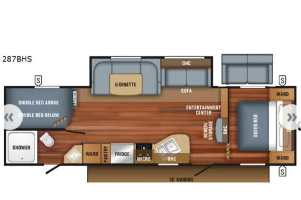 Marial Jayco 287 bhs Roulotte lits superposés couches 8 personnes