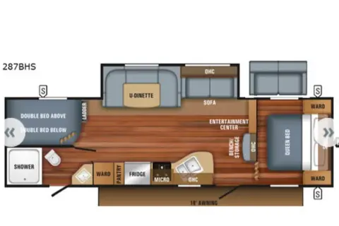 Marial Jayco 287 bhs Roulotte lits superposés couches 8 personnes
