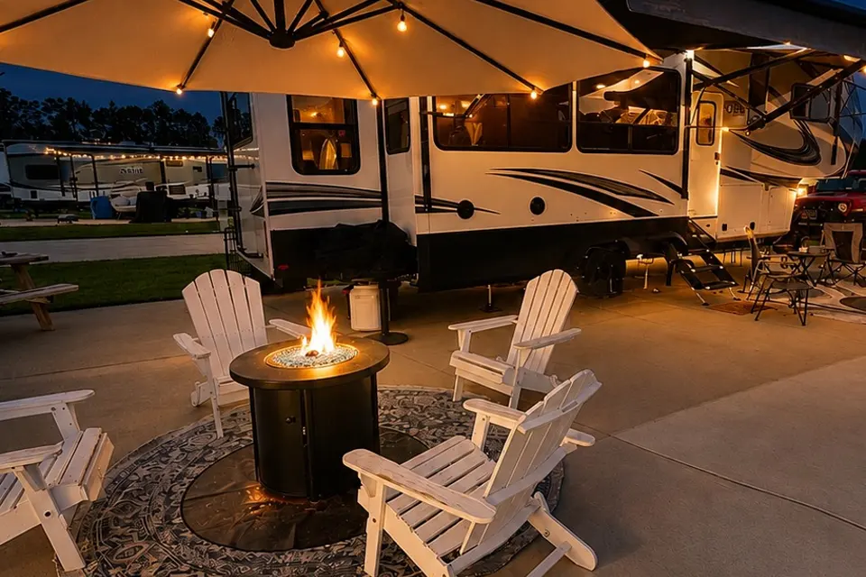 Crabby paddy glamping! Resort pool and 5 minutes to the beach!