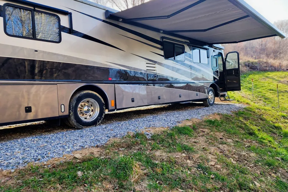Ozzy's Castle on Wheels Fleetwood Revolution Class A