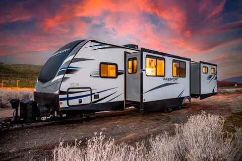 Rv Rentals Way of Life's Keystone Passport GT Series 3400QB Travel Trailer (Sleep 12) LP1