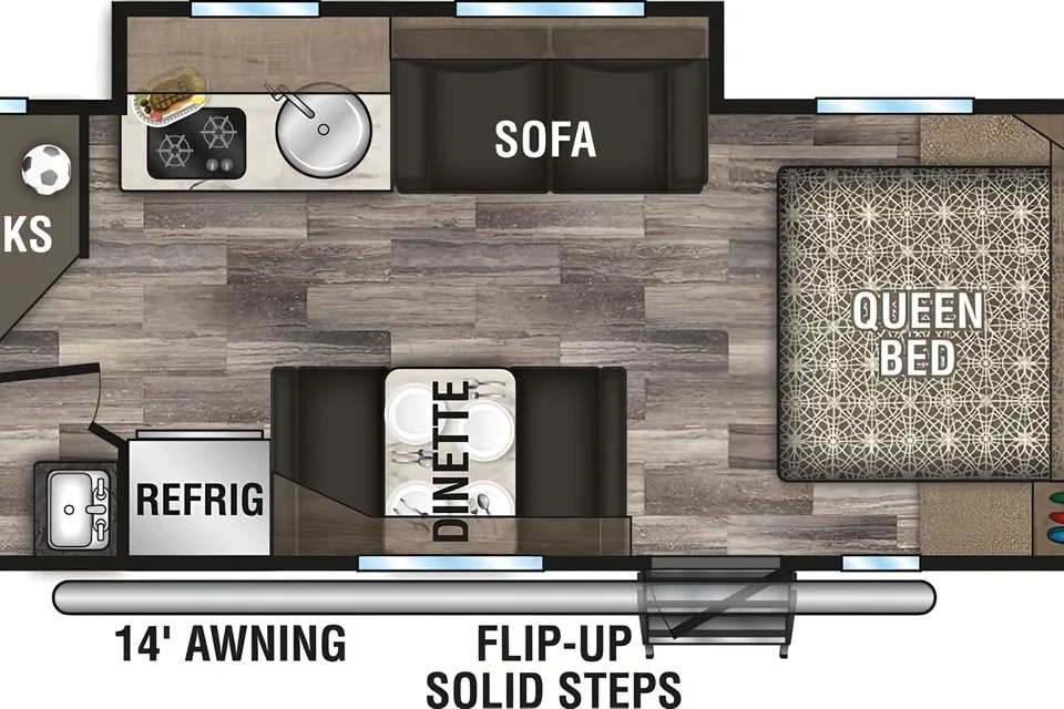 The Memory Maker -2020 KZ Escape E231 BH Travel Trailer