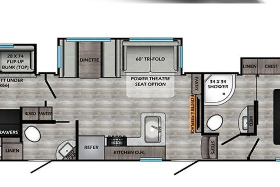 Perfect Family Fifth Wheel with Bunk House & Outdoor Bar