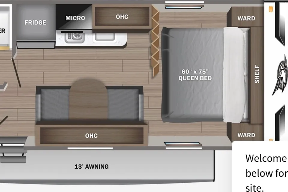 Adventure Begins w/Camping Cozy Jayco 195RB