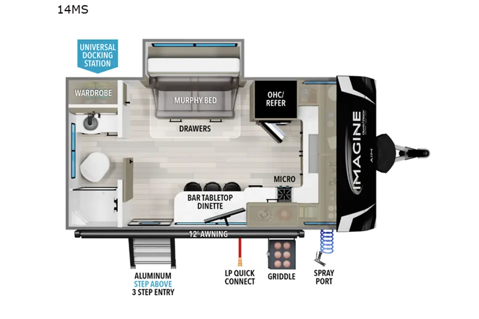 Grand Design AIM 14MS Travel Trailer