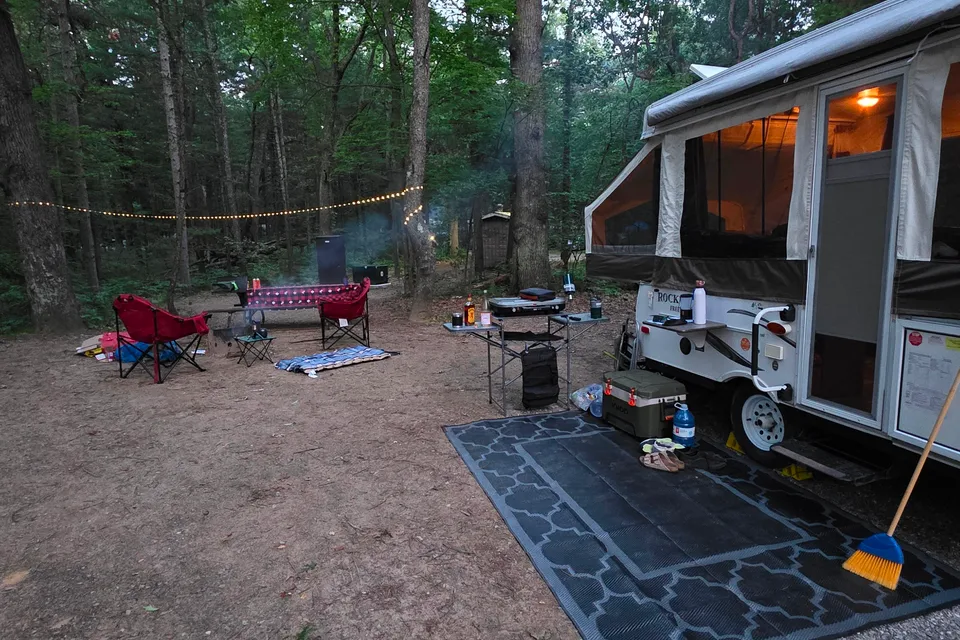 The Happy Camper -family-friendly Rockwood Freedom Pop-up trailer
