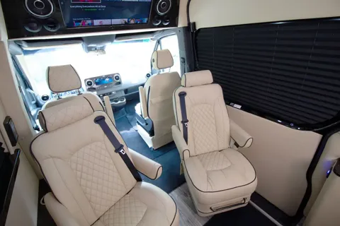 NEW! 2025 Blacked-Out Mercedes Benz Luxe Coach w/ Bathroom!