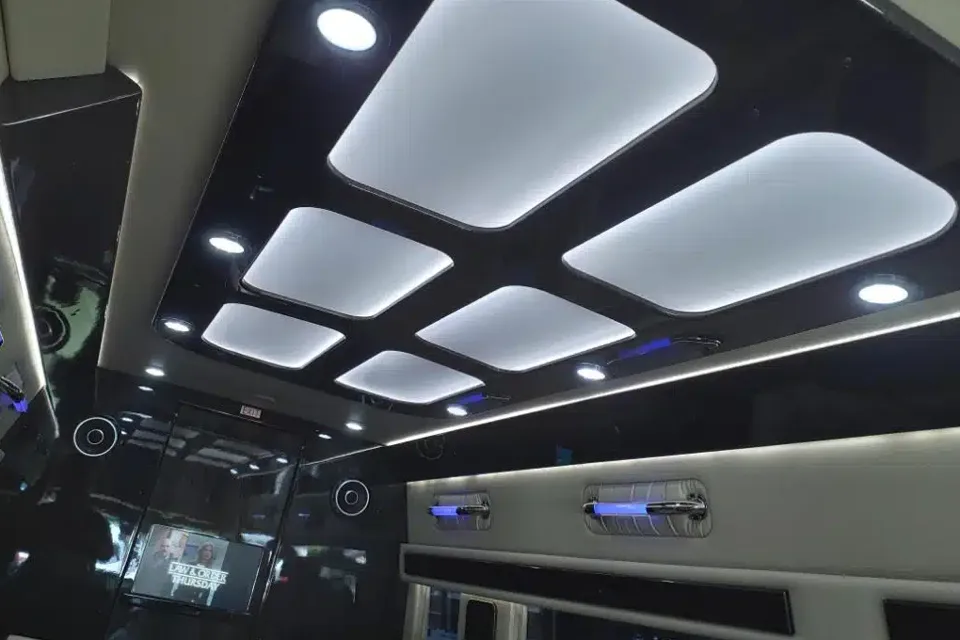 NEW! 2025 Blacked-Out Mercedes Benz Luxe Coach w/ Bathroom!