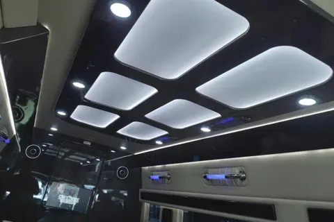 NEW! 2025 Blacked-Out Mercedes Benz Luxe Coach w/ Bathroom!