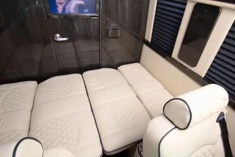 NEW! 2025 Blacked-Out Mercedes Benz Luxe Coach w/ Bathroom!