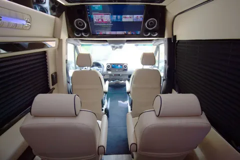 NEW! 2025 Blacked-Out Mercedes Benz Luxe Coach w/ Bathroom!