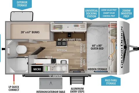 2025 Grand Design Transcend 151BH Travel Trailer