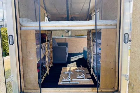 EZHauler Aluminium Trailer Cargo intérieur aménagé 7’x14’x7’ haut  