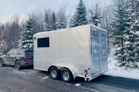 EZHauler Aluminium Trailer Cargo intérieur aménagé 7’x14’x7’ haut  
