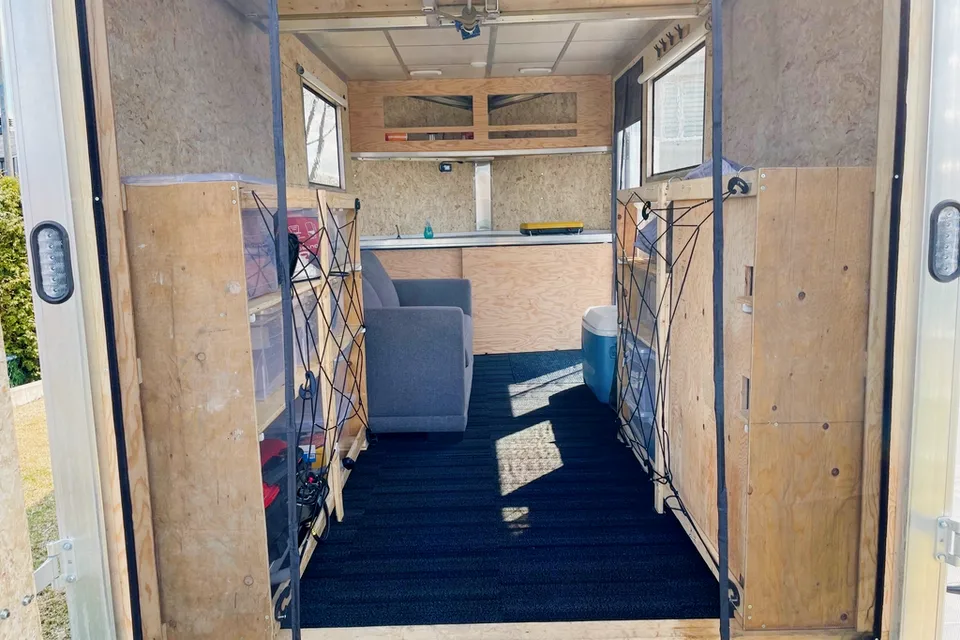 EZHauler Aluminium Trailer Cargo intérieur aménagé 7’x14’x7’ haut  