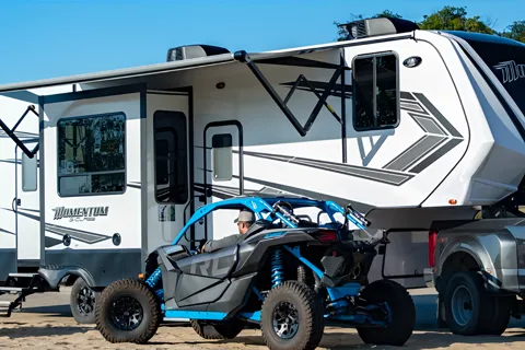 Wanderlust Deluxe Grand Design Momentum G-320 Fifth Wheel