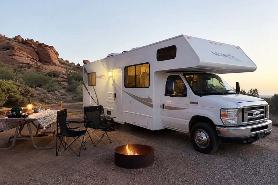 (#9) Class C Motorhome – Majestic 28A RV | Sleeps 8 | Unlimited Fun