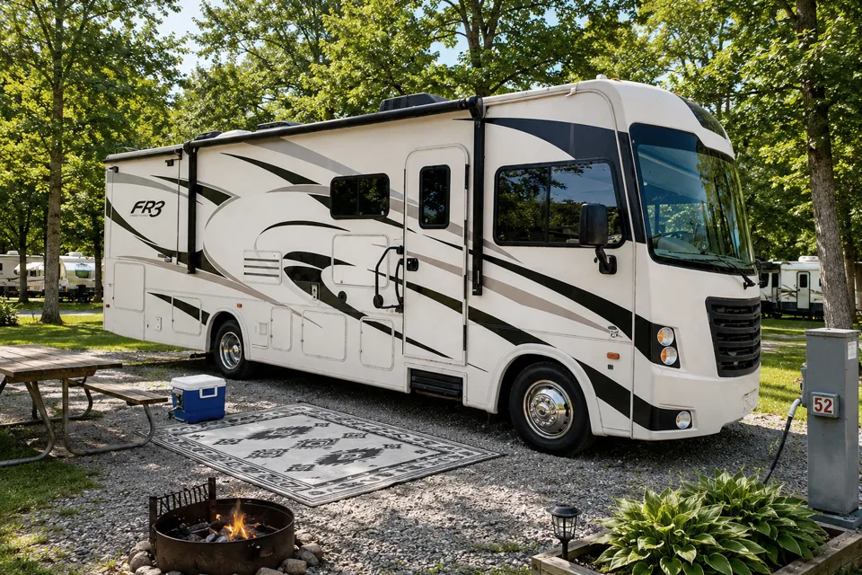 (#12) Luxury Class A RV 31FT | Sleeps 7 | Slide Outs | Burning Man | EDC