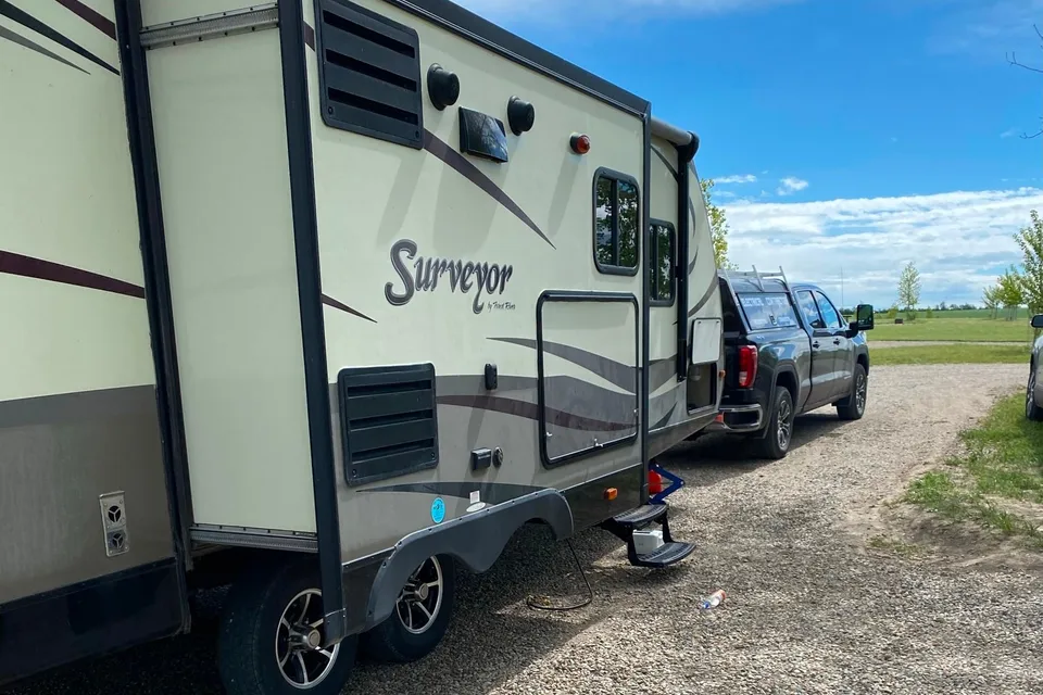 Forest River 34’ Surveyor tow behind trailer 