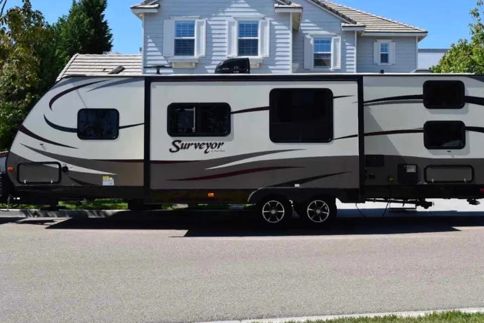 Forest River 34’ Surveyor tow behind trailer 