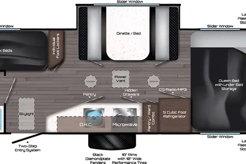 Travel Lite Falcon F-24 Bunkhouse Travel Trailer