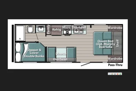 04 - 2023 - GULF STREAM - BUNKS - 3900lbs - SLEEPS 7