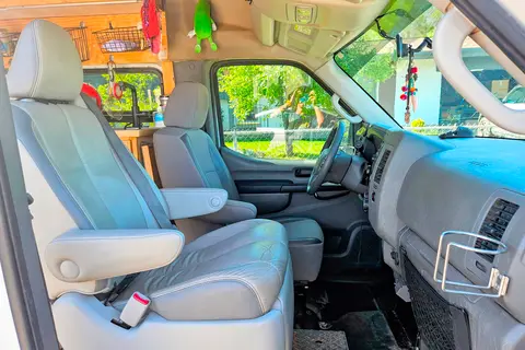 Bike ready & pet friendly, meet Envy the Nissan NV! A cozy adventure to-go.