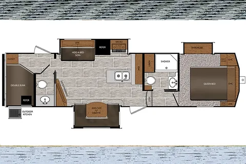 CRUSADER LITE with Private Master, Bunk Room, 2 Baths and 13ft Power Awning!