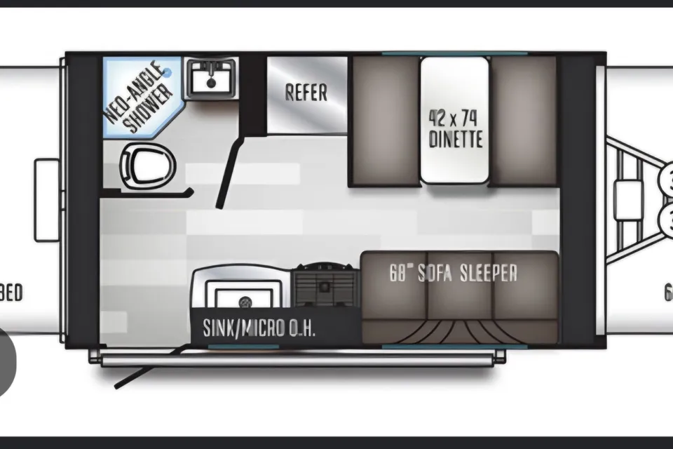 Ray's Palomino Soldier ult lt 147x14 Tent Trailer