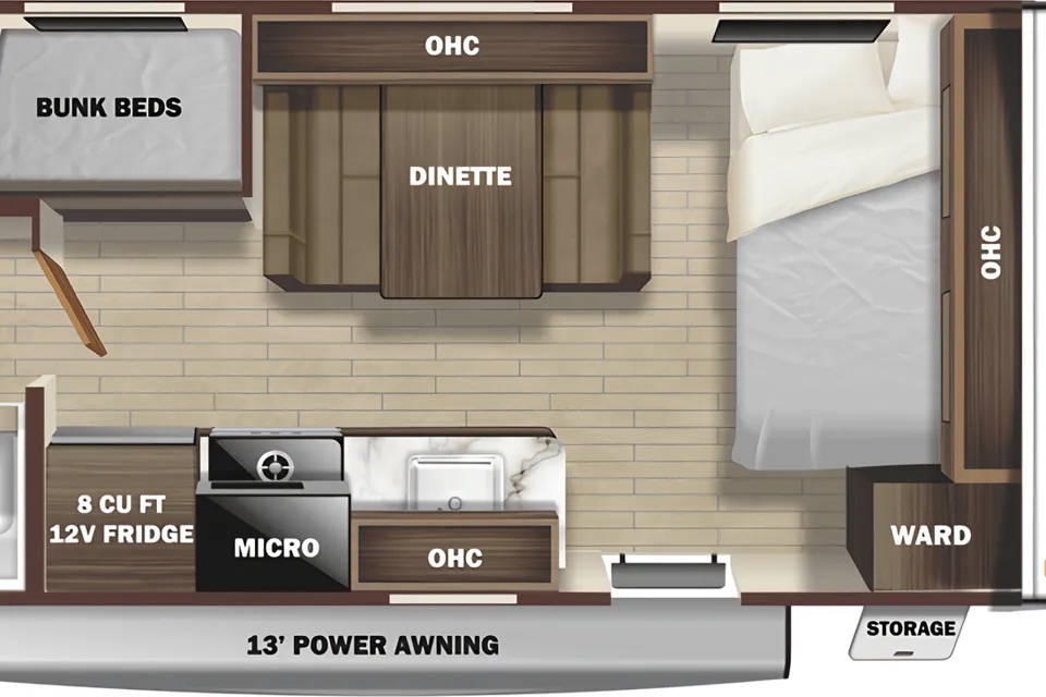 Adam's Open Range 19bh Travel Trailer